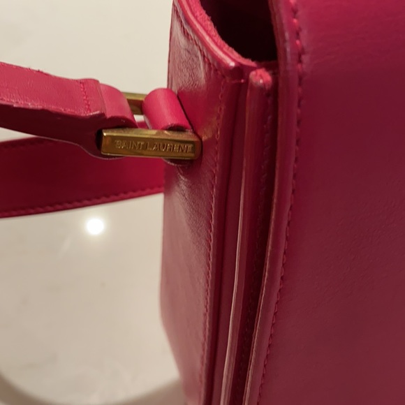 YSL Barbie pink leather crossbody bag - Picture 2 of 8